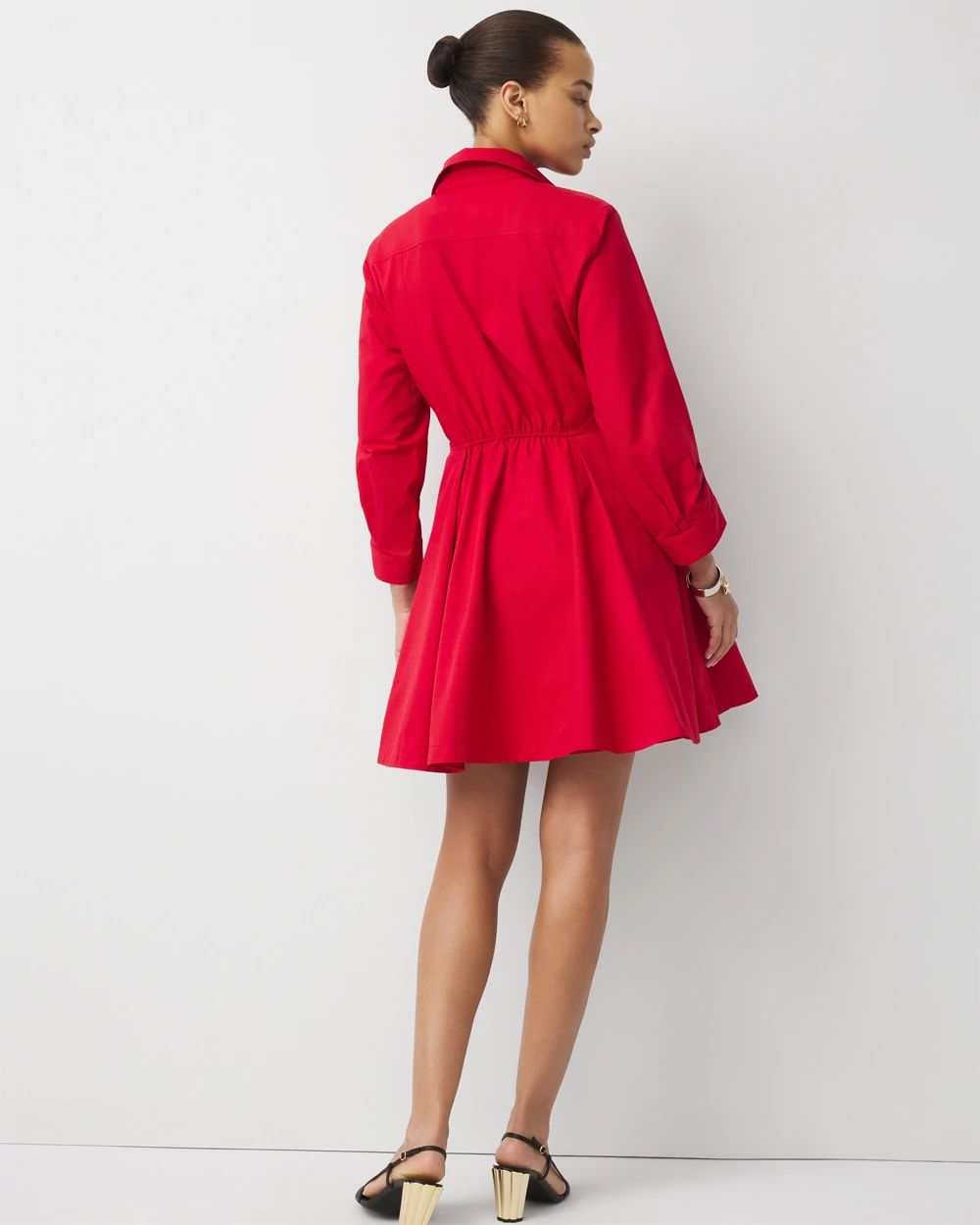 Twill Shirt Dress | White House Black Market